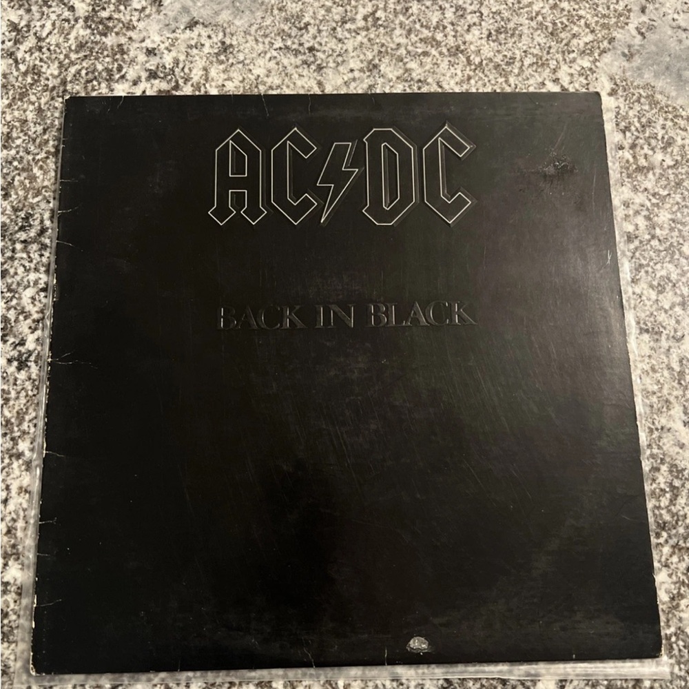 AC/DC Back in Black LP Vinyl Record 1980